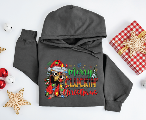 Merry Cluckin' Christmas: Festive Chicken Hoodie