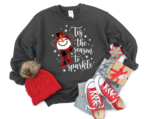 Festive Crewneck Delight: Tis the Season to Sparkle