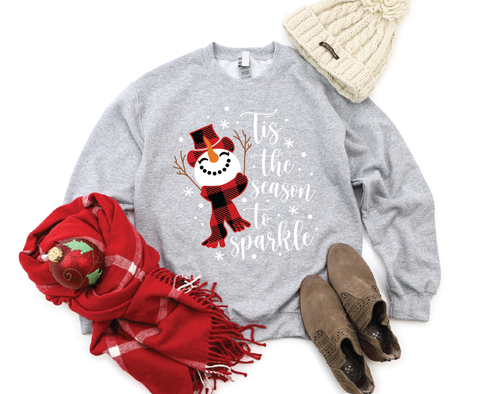 Festive Crewneck Delight: Tis the Season to Sparkle