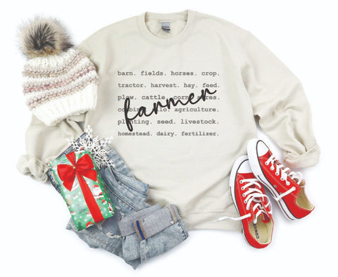 Support Agriculture Farming Community - Cozy Crewneck