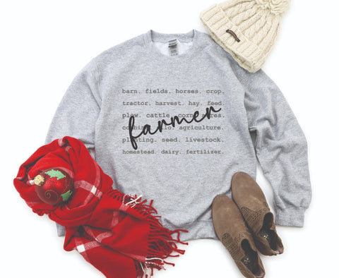 Support Agriculture Farming Community - Cozy Crewneck