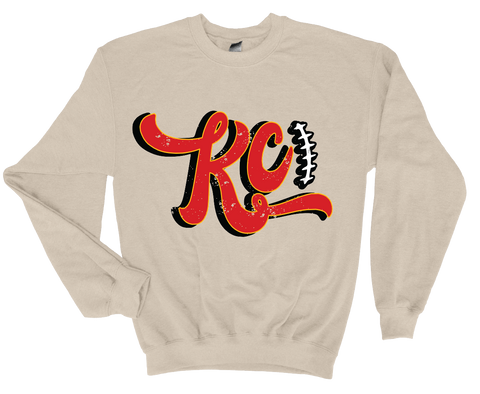 KC Chiefs Glitter Spirit - Turn heads with some sparkle! -  Softstyle Unisex Crewneck