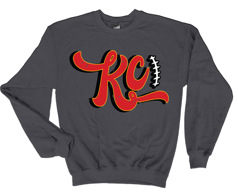 KC Chiefs Glitter Spirit - Turn heads with some sparkle! -  Softstyle Unisex Crewneck