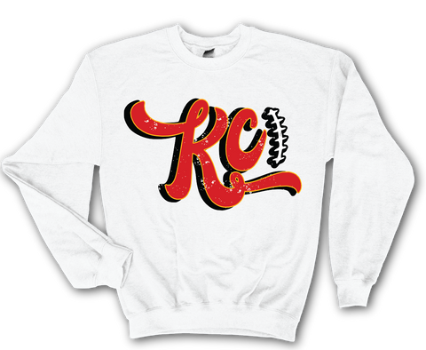 KC Chiefs Glitter Spirit - Turn heads with some sparkle! -  Softstyle Unisex Crewneck