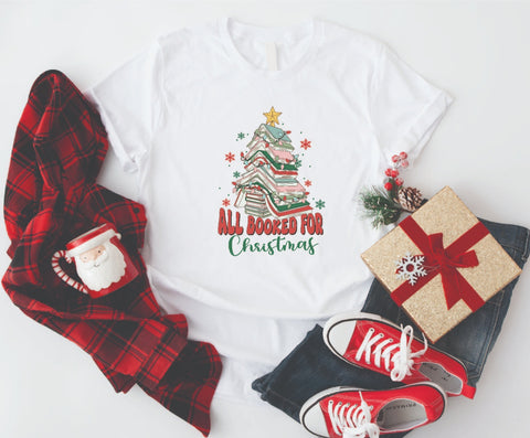 All Booked for Christmas - Softstyle T-Shirt